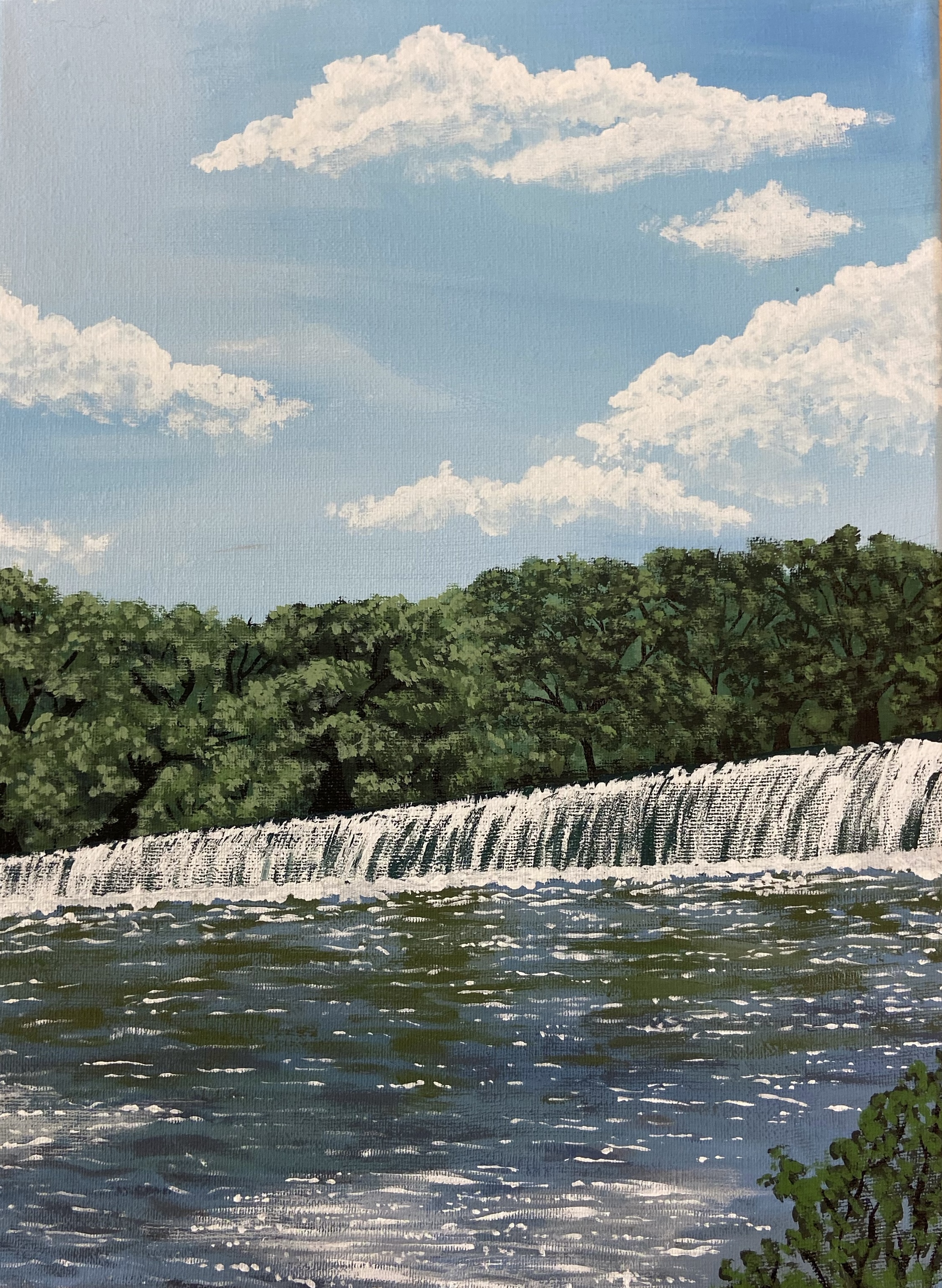 painting of haw river